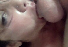 home sex debuts pubic hair in pussy with cock stuck in throat and greek kiss