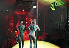 Fallout 4 Brunette in Pantyhose Outdoor Fashion