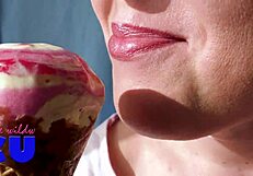 Ever wonder how I suck ice cream just like a hard cock for fun?