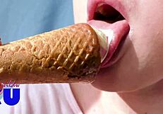 Ever wonder how I suck ice cream just like a hard cock for fun?