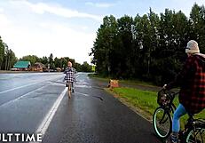 Sexy babes give hot sauna massages