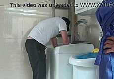 Technician Eats Hot Client After Washing Machine Fix