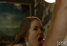 Teen 18+ hottie blows cock before riding it hard! 😘