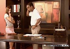 Debbie White a facial from a big black boss
