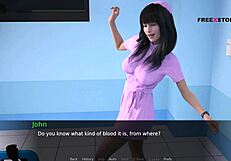 john plays sugar daddy with nurse cora in hospital