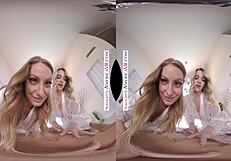 wanna see kenna james and veronica weston in naughty america's 2 chicks vr?