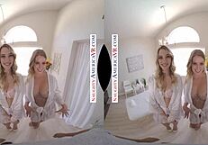 wanna see kenna james and veronica weston in naughty america's 2 chicks vr?