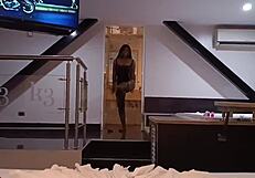 Hot Brunette Student Submits to Tutor's Big Black Cock?