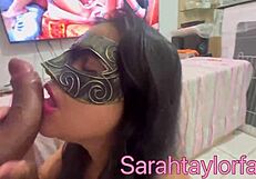 Sexy Latina with big ass sucks cock and begs for cum