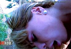 Latina Whore with Big Boobs Deepthroats and Gets Assfucked Hard Outdoors