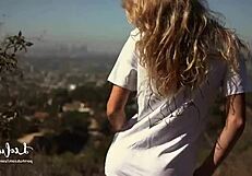 Intense Outdoor Fucking With A Beautiful Girl's Ass And Tits