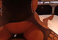 Hot Brunette Student Submits to Tutor's Big Black Cock?