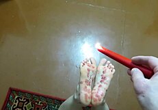 i dominate with tickling and wax on bare feet