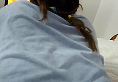 Gamer girl plays wow while getting distracted.