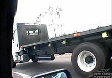 Pretty pornstar leihla leionni flashes big tits in public home video