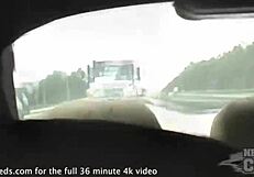 Pretty pornstar leihla leionni flashes big tits in public home video