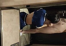 Asian Mommy Sucks Not Son's Big Cock