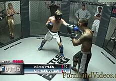 Beautiful ebony teen Misty Stone wins a hot prize