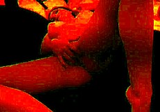 Teen witch in lingerie rides and fingers big tits on halloween