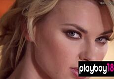 Blonde Ukrainian Hottie Sasha Bonilova Exposes Massive Natural Tits