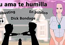 Yo, your domina humiliates you at a party with Spanish CBT audio