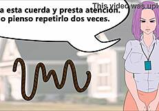 Yo, your domina humiliates you at a party with Spanish CBT audio