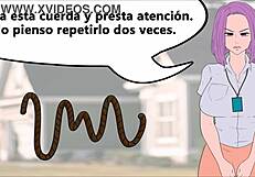 Yo, your domina humiliates you at a party with Spanish CBT audio