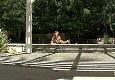 ashlynn leigh takes anal dildo while blowjob