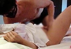 Home Made Big-Breasted Beauty In Red Underwear