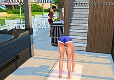She says, 'bend over for rough doggystyle in sims 4 animation'