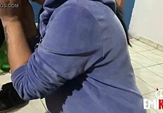 Tattooed Brunette Dominates Friend