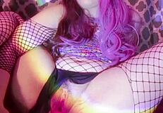 Cute Cutie Plays With Pussy And Ass Using Dildo And Toys.