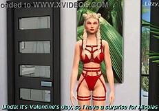 Night of temptation seducing stepsister is completed with intense penetration of her narrow hole – Sims 4 – 3D animation