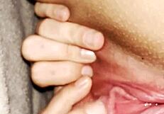 Stretching Fat Pussy Wide Open Under Covers For Perfect Clit Position To Bust Nut – Feels So Good!