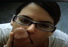 world class blowjob with cock worship and cum on face