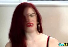 Cfnm Blonde Domina Mocks Big Tits