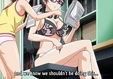 rating 4,976 views; four cute school girls discover a penis for the first time in animated Japanese hentai