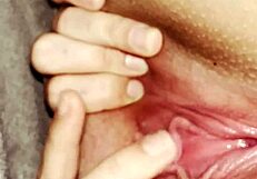 Stretching Fat Pussy Wide Open Under Covers For Perfect Clit Position To Bust Nut – Feels So Good!