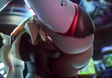 D Va, Mercy, And Widowmaker Dive Into A Wild Lesbian Deflowering Scene