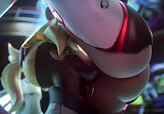 D Va, Mercy, And Widowmaker Dive Into A Wild Lesbian Deflowering Scene