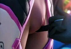 D Va, Mercy, And Widowmaker Dive Into A Wild Lesbian Deflowering Scene