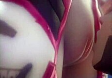 D Va, Mercy, And Widowmaker Dive Into A Wild Lesbian Deflowering Scene