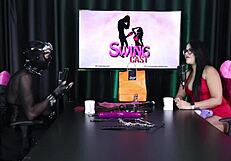 Ramona enjoys watching pleasure at the liberal party