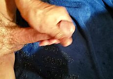 Manmasturbation has bare few and jacks off his big cock and sperms