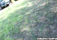 A fabulous blonde with big chest gives a great hand job while filming in pov