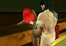 Wow! Ebony Katsumiamane Gets Anal Fucked Hard in IMVU Web Chat