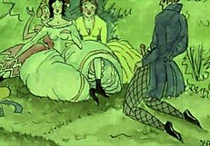 クラシックなレトロコレクションのビンテージエロ絵画