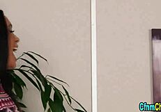 British Mistress in Heels Gives Humiliating Blowjob and Handjob While Clothed