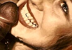 In vintage London, a dark lantern reveals an interracial taboo with hairy pussy and black cock.