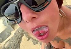 Brazilian beauty prefers indian public anal sex infront of beach